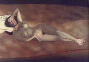 Felix Vallotton Female Nude Lying on the Beach France oil painting artist